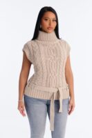 Ladies Kit Taupe Sweater
