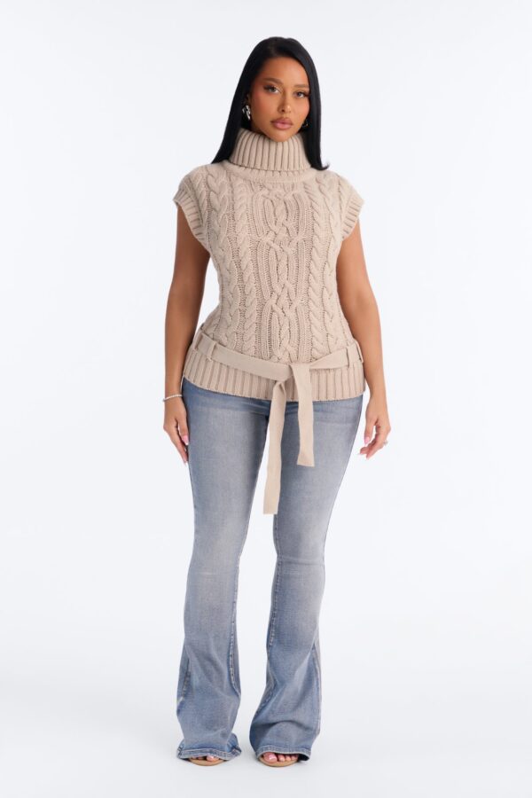 Ladies Kit Taupe Sweater