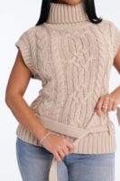 Ladies Kit Taupe Sweater