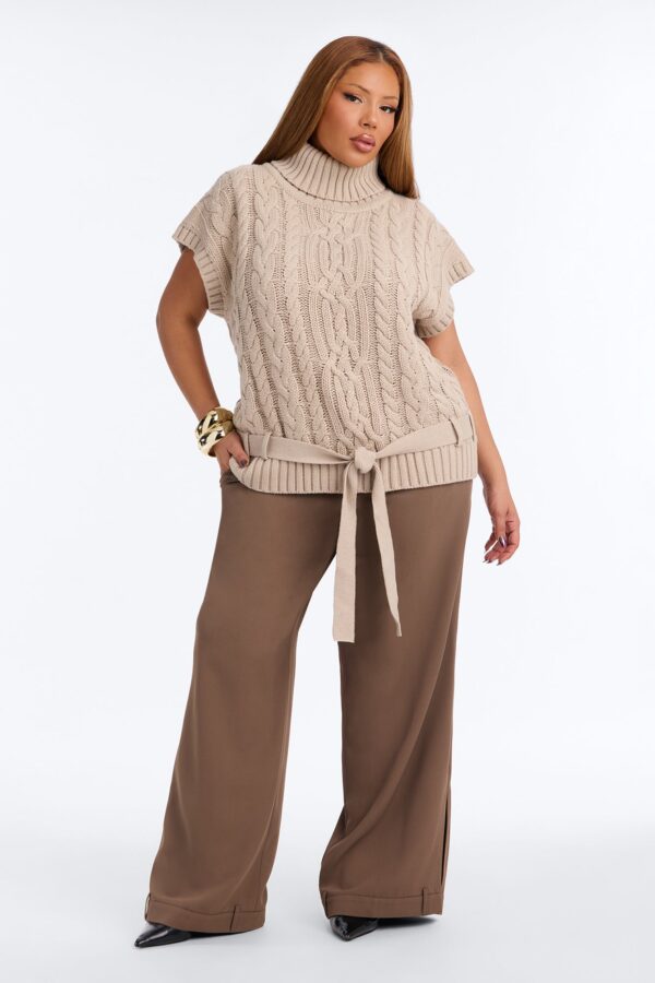 Ladies Kit Taupe Sweater