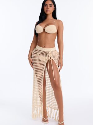 Skirt in Beige 100% acrylic