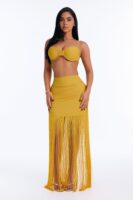 Ladies Kit Mustard Skirt