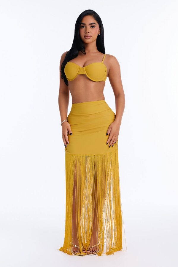 Ladies Kit Mustard Skirt