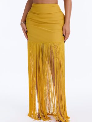 Ladies Kit Mustard Skirt