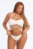 Skirt in White 100% acrylic