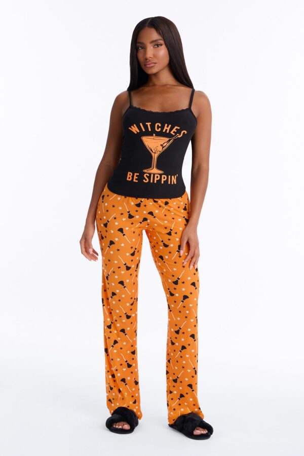 Black and Orange Cami