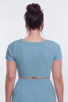 Indigo Cropped Top