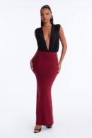 Black V-Neck Bodysuit