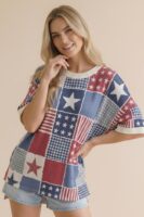 Drop-Shoulder Graphic Top