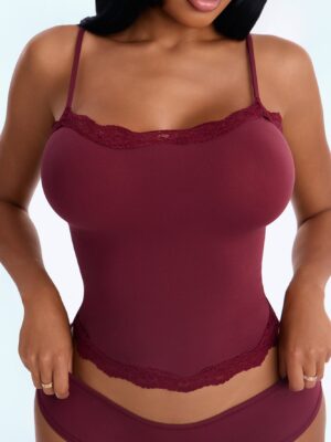 Cami in Wine 82% nylon