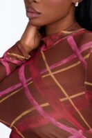 Brown Mock-Neck Dress