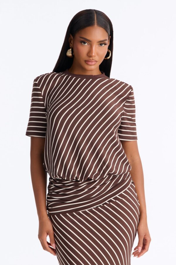 Brown Contrast Dress