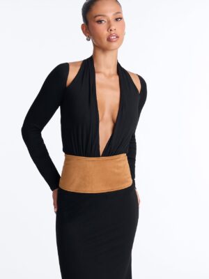 V-Neck Dress in Black