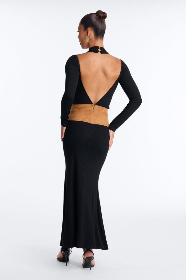 V-Neck Dress in Black