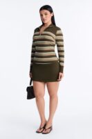 Green Mock-Neck Dress