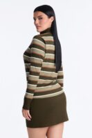 Green Mock-Neck Dress