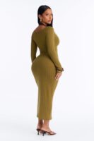 Dress with a v-neck