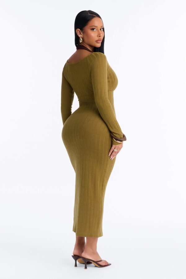 Dress with a v-neck