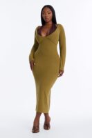 Dress with a v-neck