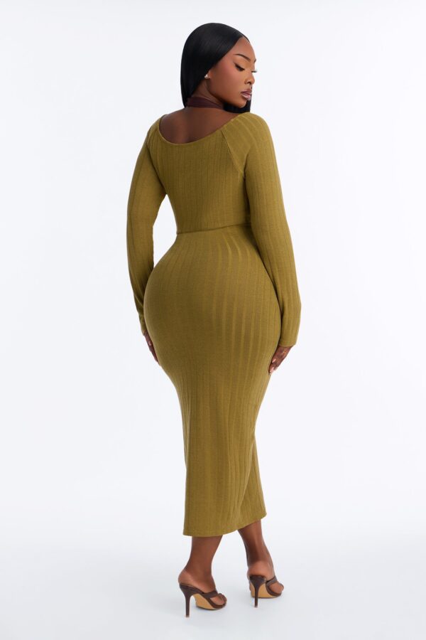 Dress with a v-neck