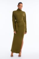 Dress with a cowl neck