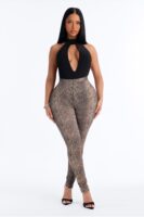 Mock-Neck Bodysuit in Black