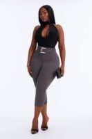 Mock-Neck Bodysuit in Black