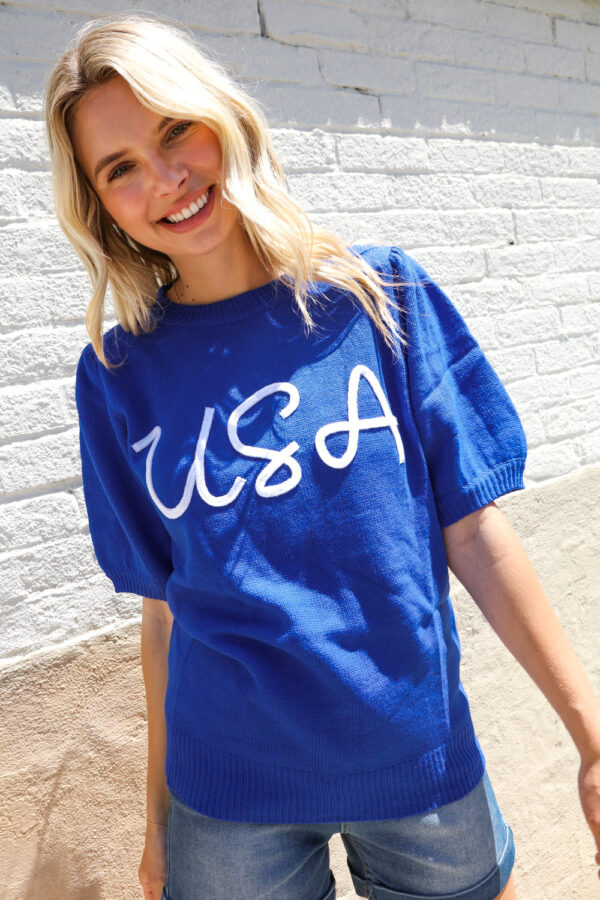 Blue Slip Sweater