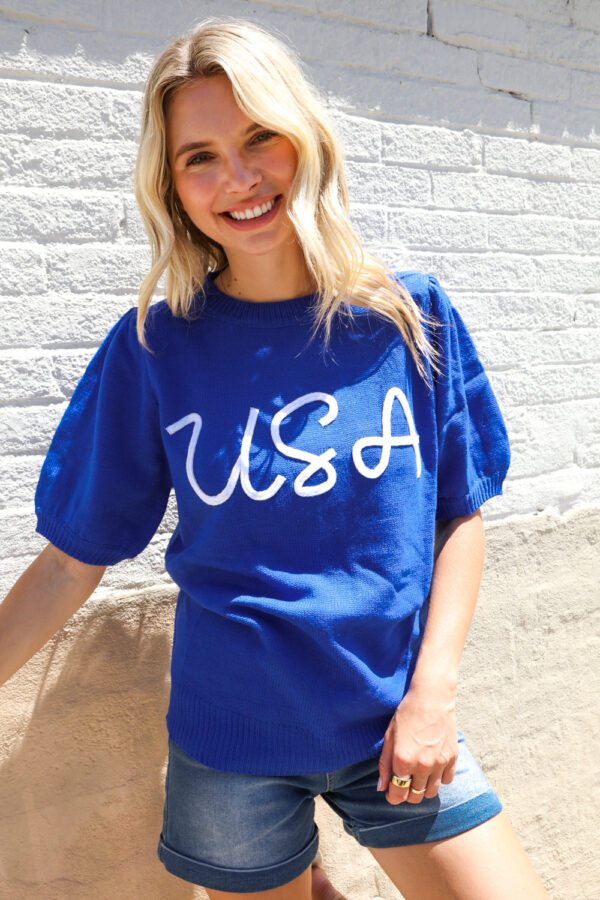 Blue Slip Sweater