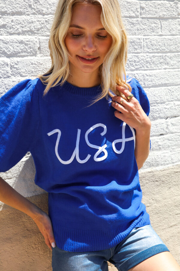 Blue Slip Sweater