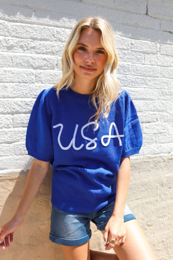 Blue Slip Sweater