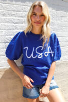 Blue Slip Sweater