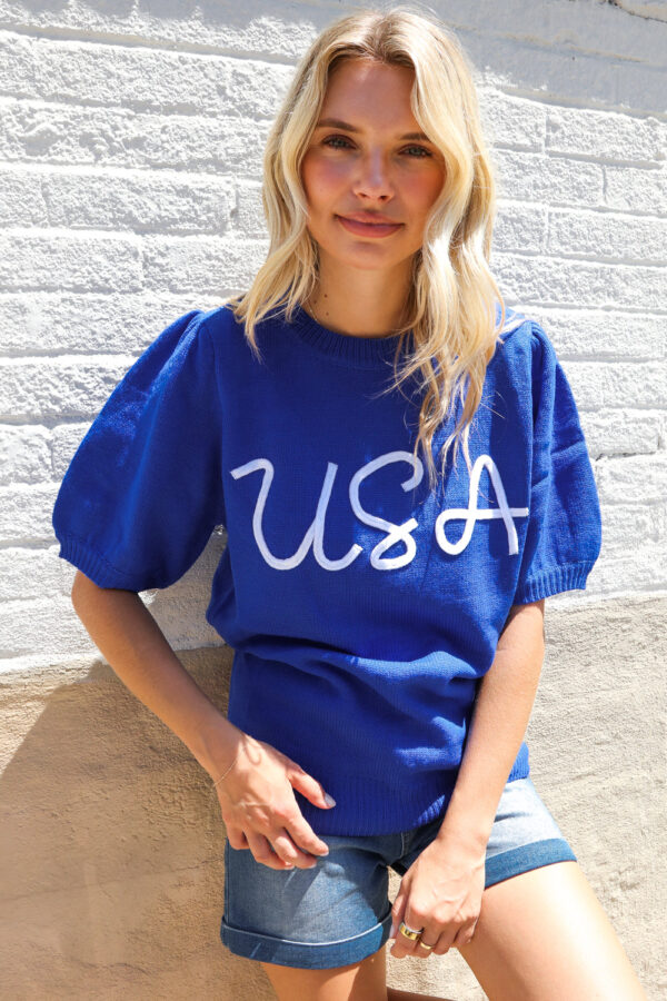 Blue Slip Sweater