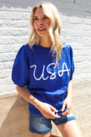 Blue Slip Sweater
