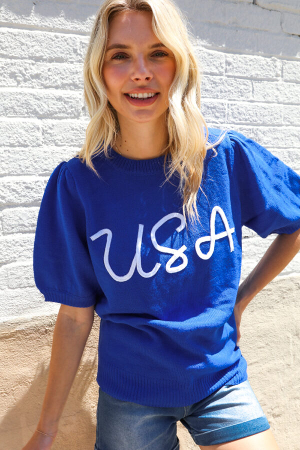 Blue Slip Sweater