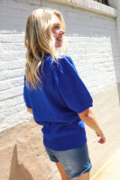 Blue Slip Sweater