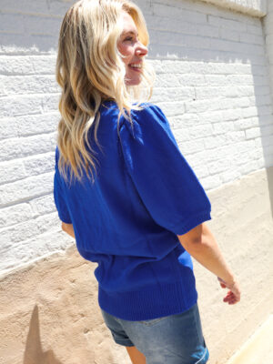Blue Slip Sweater