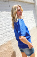 Blue Slip Sweater