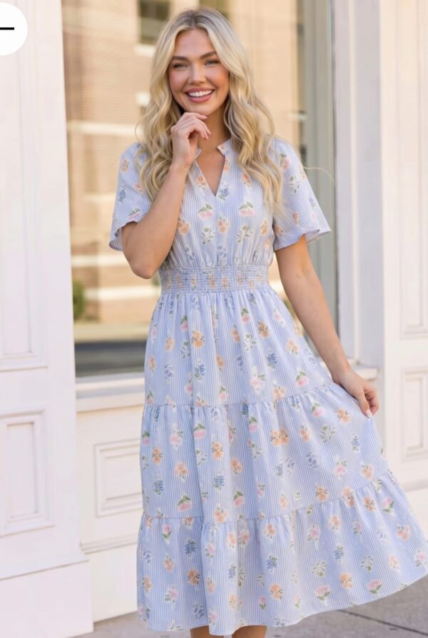 Blue Midi Dress