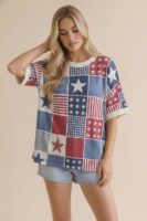 Drop-Shoulder Graphic Top