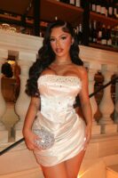 Satin Dress in Pink