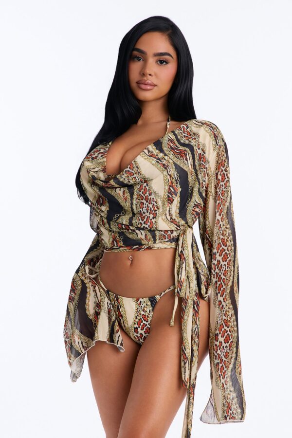 Brown Cowl-Neck Piece