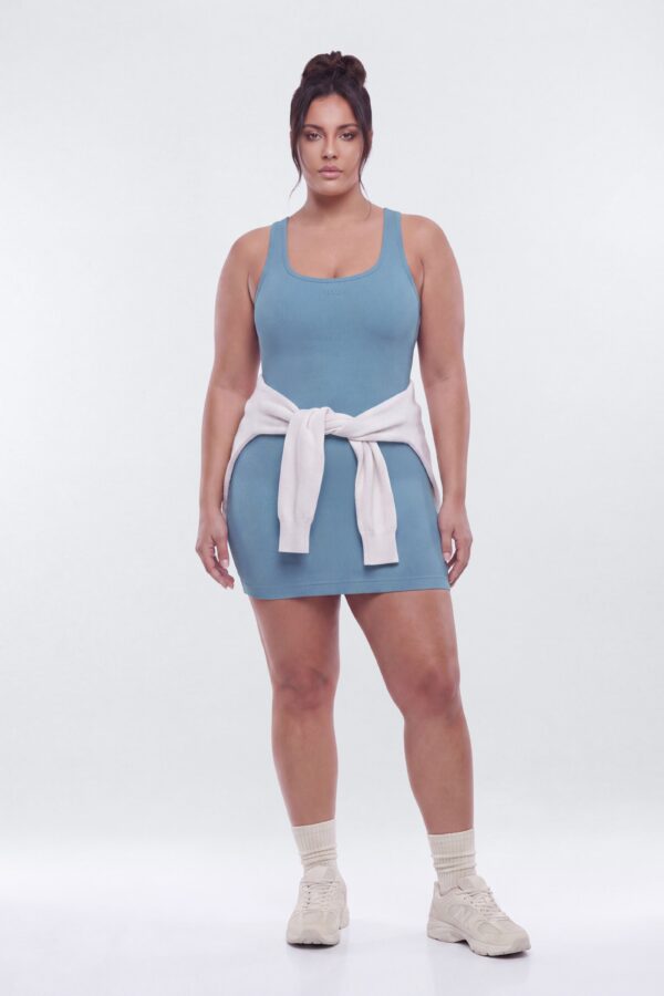Dress in Indigo 79% cotton