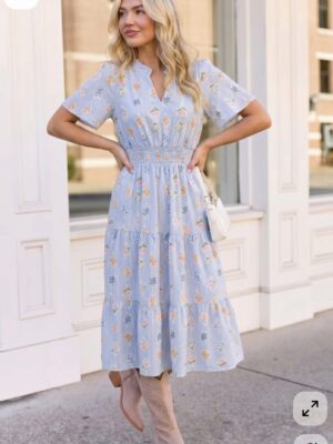 Blue Midi Dress