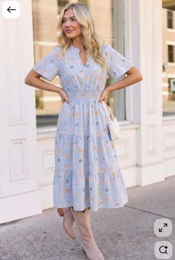 Blue Midi Dress