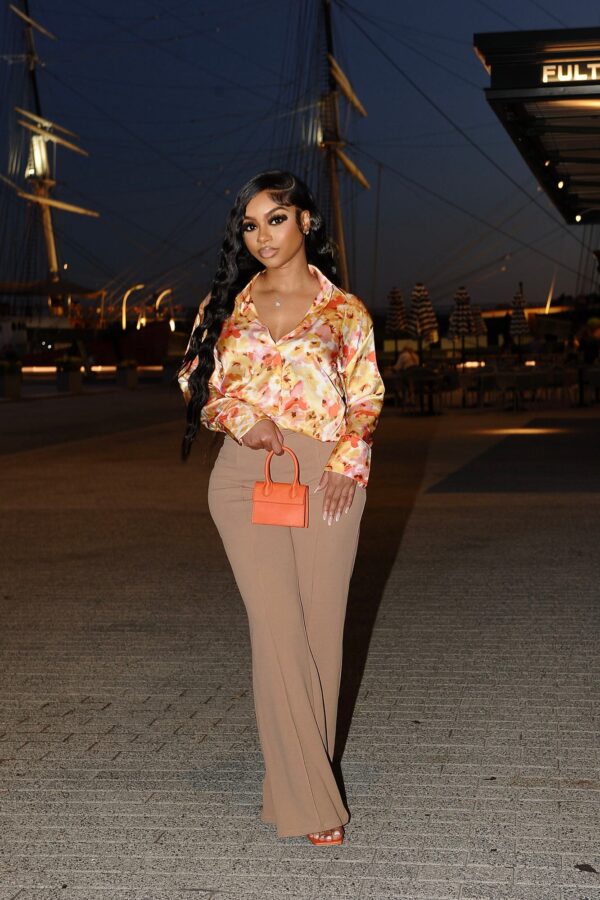 Wide-Leg Dress in Taupe
