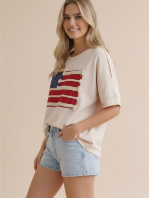 Ivory Graphic Top