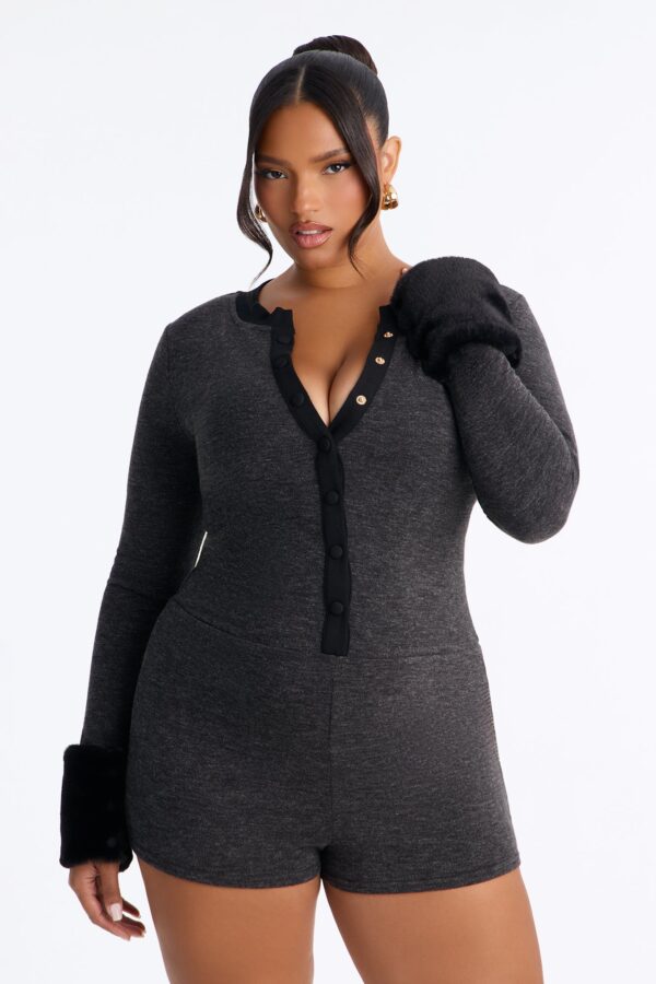 Ladies Kit Charcoal Romper