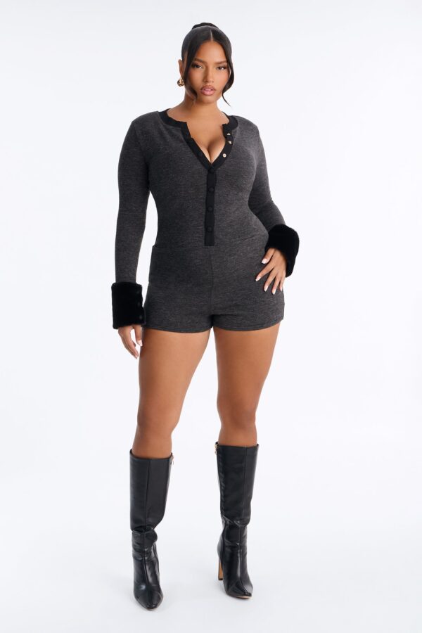Ladies Kit Charcoal Romper