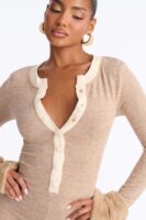 Romper with contrast